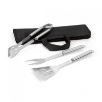 Hot Sale 3pcs Nylon Bag Stainless Steel BBQ Tools Set