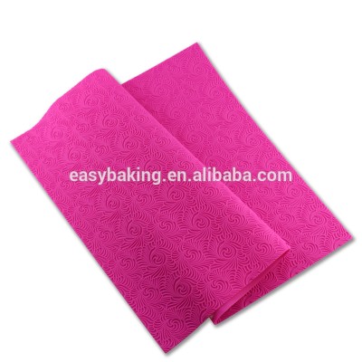 Support Custom Printing Decoration Fondant Silicone Baking Cake Lace Mat