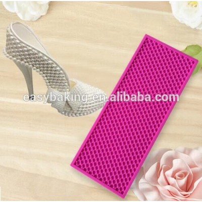 Wedding Cake High-heeled Shoes Decoration Fondant Pearl Mat Silicone Mold