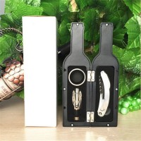 Hot sale 3 PCS Wine Accessories Set Bottle Shaped Wine Corkscrew Opener Gift Set