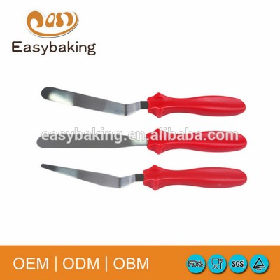 Hot sale set of 3 high quality cake spatular for cake decoration