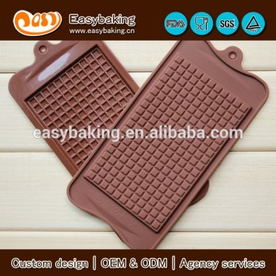 Classical Piece of Wafer Grid Chocolate Cookies Muffin Silicone Mold Baking Tray