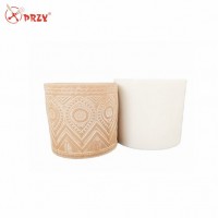 Silicone mold for garden plant pattern cement concrete flower pot making